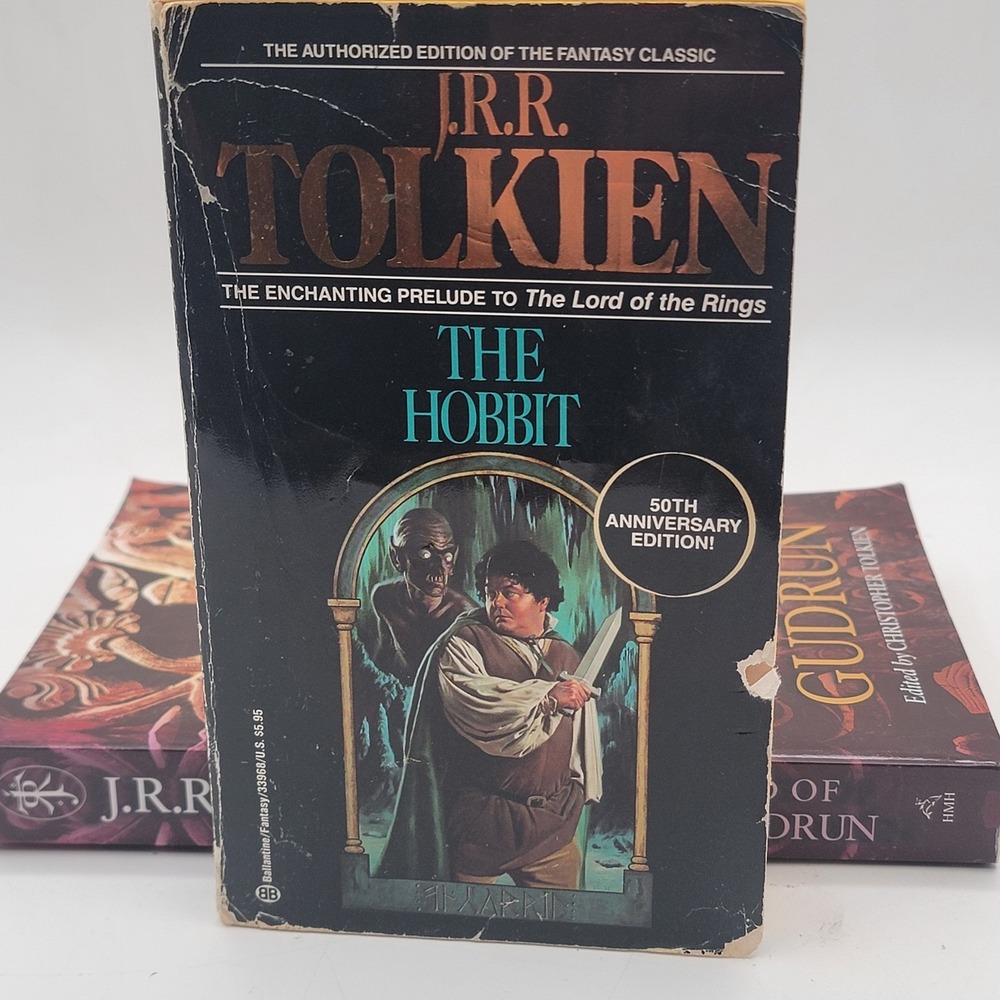 J.R.R. Tolkien The Hobbit & Sigurd and Gudrun Paperback Set 50th Anniv‎ Fair